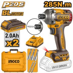Udarni ključ 285 Nm CIRLI2028E INGCO AKU 20V P20S KIT INDUSTRIAL