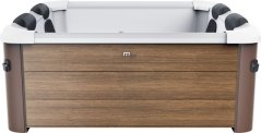Pezsgőfürdő MSpa® Frame Amber Aero PLUS, 6 személyes, 1150 liter, 180x180x65 cm