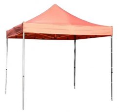 Namiot FESTIVAL 45, 3x4,5m, czerwony, profesjonalny, blacha odporna na UV, bez ściany