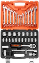Strend Pro S237 Werkzeugset, 37-teilig, im Koffer, 1/2";