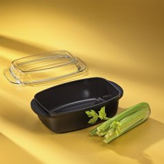 Pekáč s keramickým povrchem a víkem ATURA 40x22x16cm Pekáč s keramickým povrchem a víkem ATURA 40x22x16cm