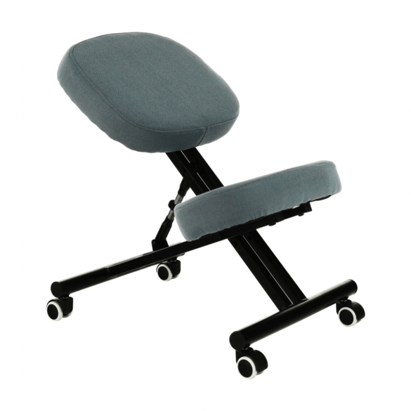 Ergonomska stolica za klečanje, svijetlo siva/crna, KILIAN