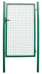Gate Strend Pro METALTEC ECO, 1000/1500 / 50x50 mm, zelena, enokrilna, vrtna, ZN + PVC, RAL6005