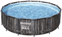 Bestway® Steel Pro MAX medence, 5614Z, szűrő, szivattyú, létra, ponyva, 4,27m x 1,07m