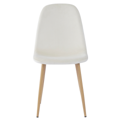Stolica, bež Dulux Velvet štof/bukva, LEGA NOVO (akce)