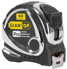 Metr GIANT CR-G44, 8 m, 25 mm, dutý, Chrome / Nylon