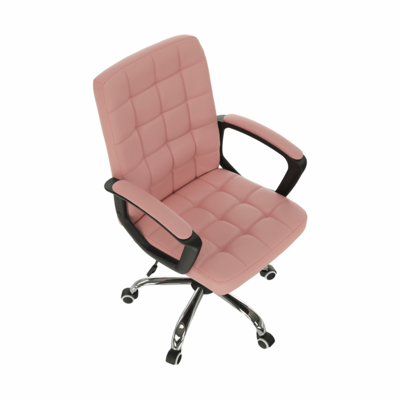 Bürostuhl, rosa Öko-Leder, RULIS (akce)