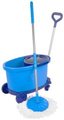 Čistilni set Strend Pro, industrijski, rotacijski mop z vedrom na kolesih, 35 lit.