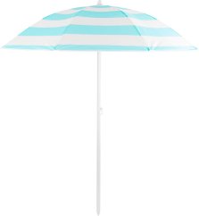 Parasol Dalia, 180 cm, 32/32 mm, z zawiasem, turkusowo-biały