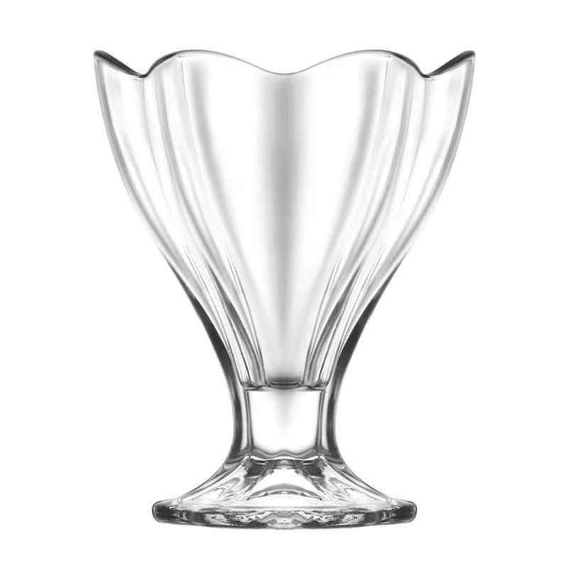 Pohár Lily, LAV, skleněný, na zmrzlinu a dezert, 250 ml, 100x127 mm, bal. 6 ks