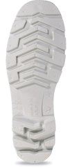 Ginocchio-Stiefel, weiß 44, PVC, Garten