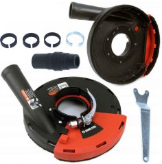 Schutzhaube für Absaugung von Winkelschleifern 115 - 125 mm beim Schleifen, MAR-POL