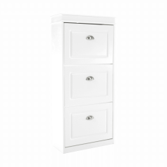 Cipőtartó, 3 soros, fehér, SEBER 2. TÍPUS (akció)