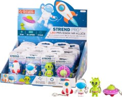 Strend Pro Brelok do kluczy, brelok, zawieszka z dźwiękiem, rakieta/ufo/kosmonauta/statek kosmiczny, LED 5 lm, Sellbox 24 szt.