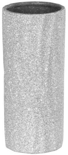 MagicHome Dekoration, Vase, grau, Dolomit, 10,2x10,2x23,10 cm