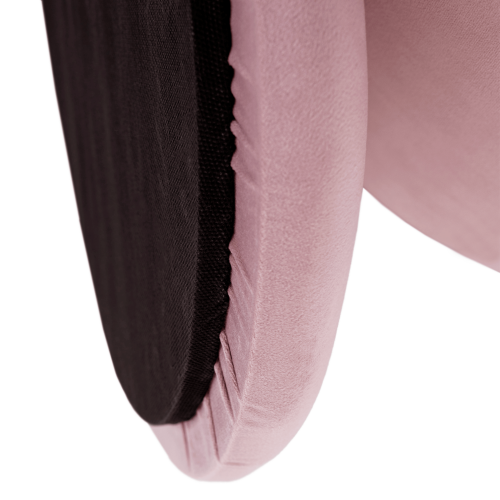 Tabure s prostorom za odlaganje, roza Velvet tkanina/srebrni krom, DARON