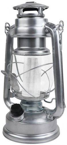 Lampe MagicHome LM3528, 15 LED, 15x11,5x23,5 cm, 4xAA, kovinske, srebrne
