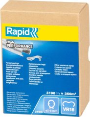 Spona RAPID VR16, Zn, 3190ks, sponky pro vázací kleště RAPID FP216 a FP20, pro drát 2-8mm