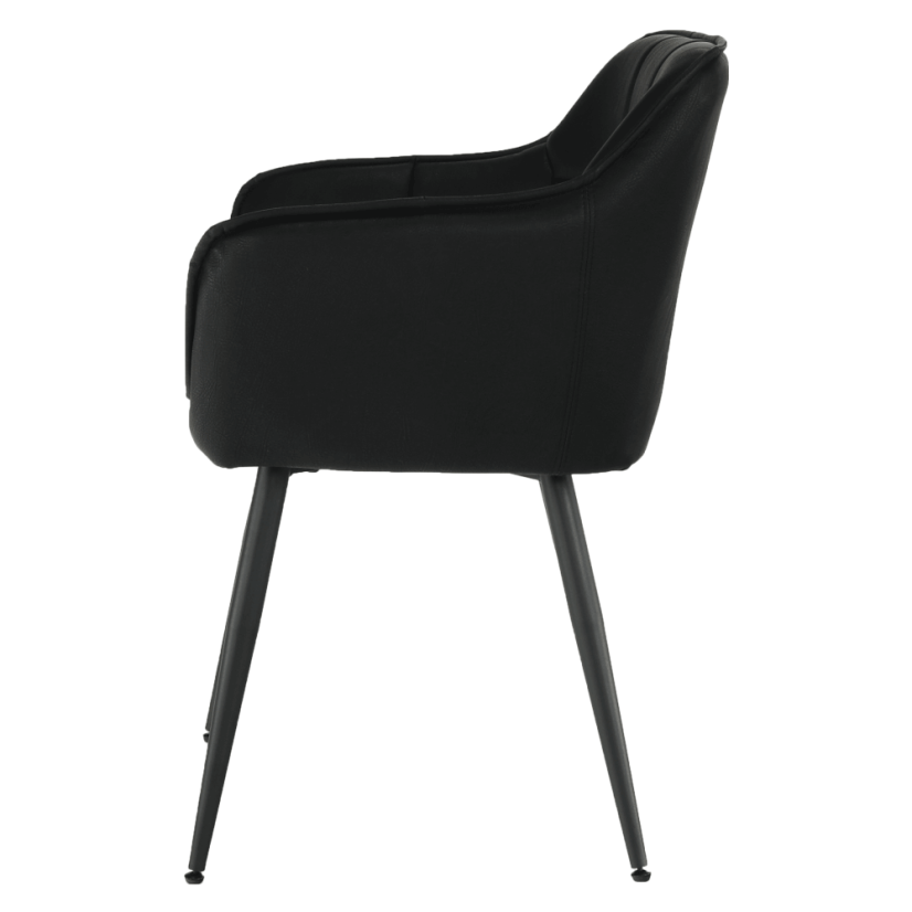 Design-Sessel, schwarz, TOPAZ