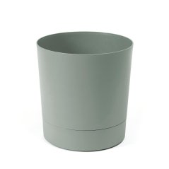 Blumentopf mit Schale UH o325 mm Aura graugrün Höhe 340 mm