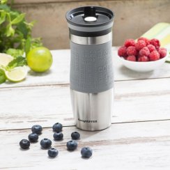 Hrnček termo nerezový 400 ml mix sivý/modrý xx