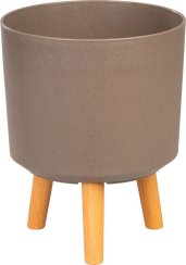 Kvetináč Strend Pro, farba Kávový prášok, 24,5x24,5x31 cm