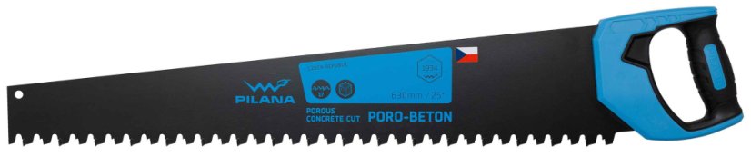 Piła do betonu komórkowego SK, 630 mm, 5279 FZ - 17 zębów, rękojeść plastikowa, PILANA