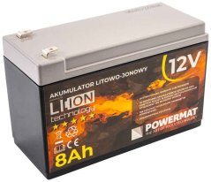 Baterie de rezervă pentru pulverizator fără fir, dimensiune 15x10x6,5 cm, 12V, 8Ah, POWERMAT