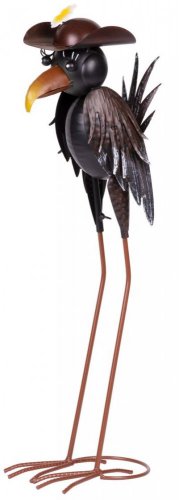 Dekoráció MagicHome Mecco, Raven, fémlemez, 20x14x66 cm