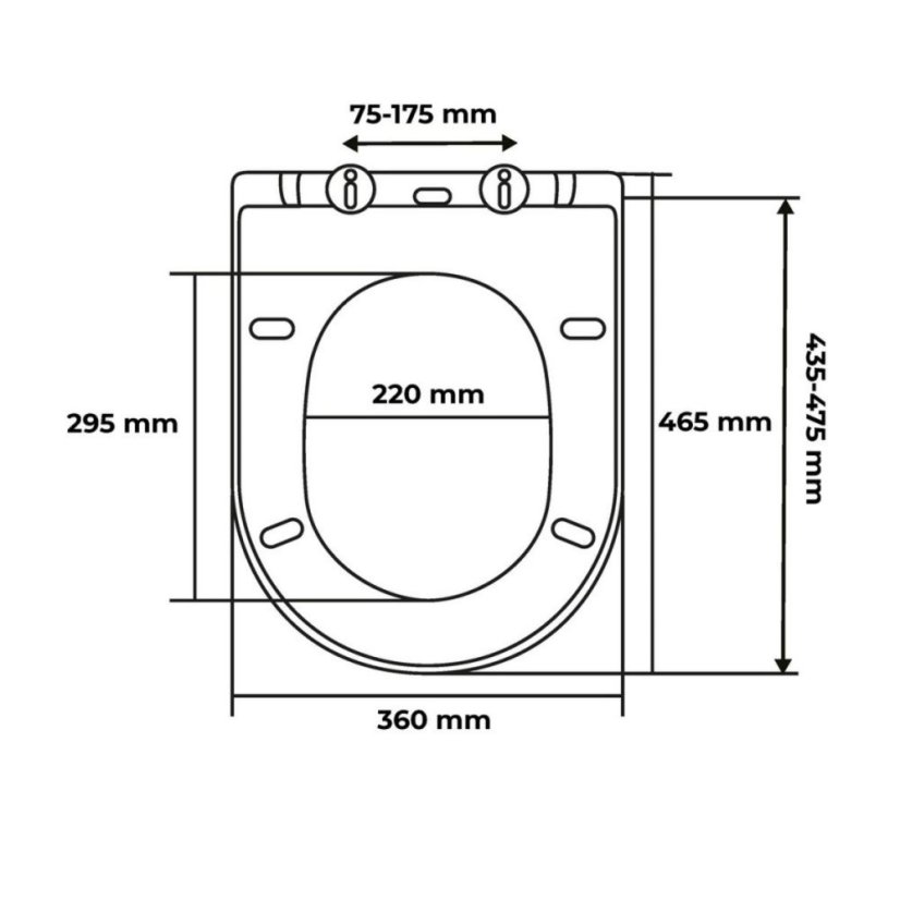 WC daska 36x4,8x46,5cm ZUMBA polipropilen
