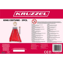 Királyi jelmez szett 3 db-os Kruzzel 20560