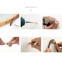 Ogledalo, prirodni bambus, LEMI 2