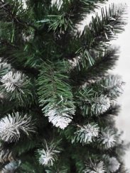 MagicHome karácsonyfa Nico, juta fenyő, havas végek, 90 cm