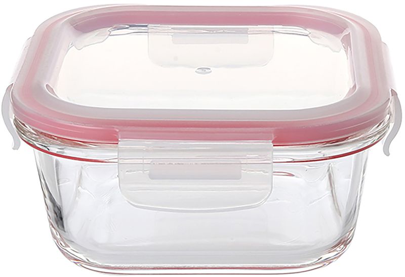 Dóza MagicHome, štvorcová, 520 ml, s vekom, Clip