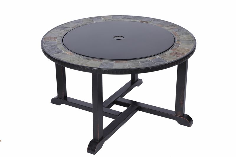 Strend Pro Grill Kamin, Metall, 4 Hocker, 105x75 cm