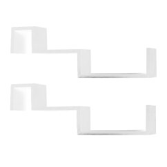 2er-Set Regale, weiß, FRI NEU