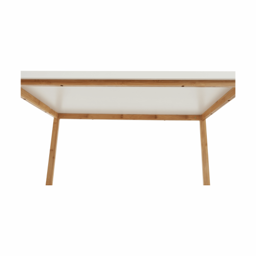 Stół z półką, naturalny/biały, SELENE TYP 5