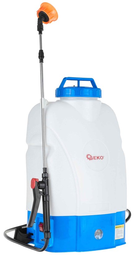 Akkusprühgerät 20 Liter, Akku 12V-8Ah, Arbeitszeit 4 Stunden, GEKO