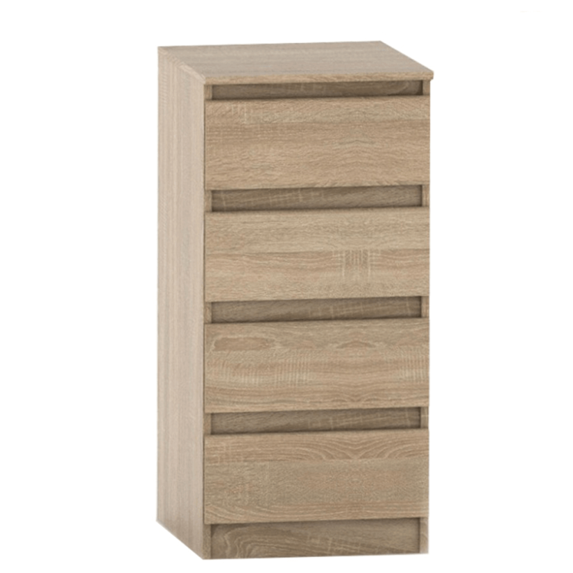 Komoda sa 4 ladice, sonoma hrast, HANY NEW 009