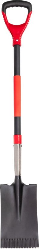Ásó Strend Pro Premium RedShark, egyenes, üvegszálas nyéllel, D 1150 mm