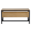 Schreibtisch, Eiche/schwarz, 120x80 cm, KILIS NEU
