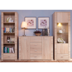 Komoda typ 9, dub sonoma, GRAND