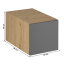 Oberschrank, Artisan-Eiche/Graumatte, LANGEN N40