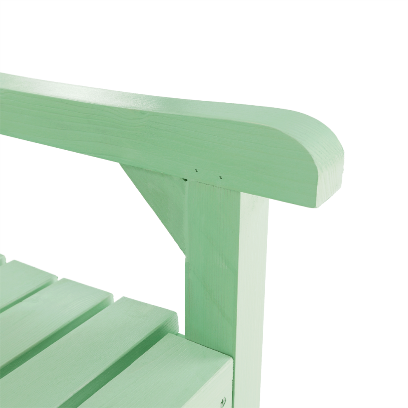 Gartenbank aus Holz, neo-mint, 124 cm, FABLA