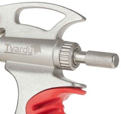 Pistolet do piany montażowej nierdzewno-aluminiowej, bezobsługowy, TWARDY