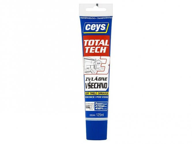 Ceys TOTAL TECH EXPRESS Kleber, transparent, Tube 125 ml
