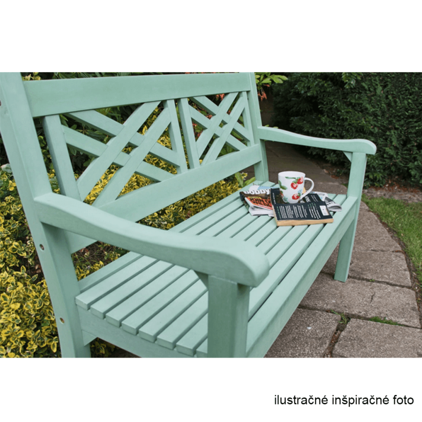 Gartenbank aus Holz, neo-mint, 124 cm, FABLA
