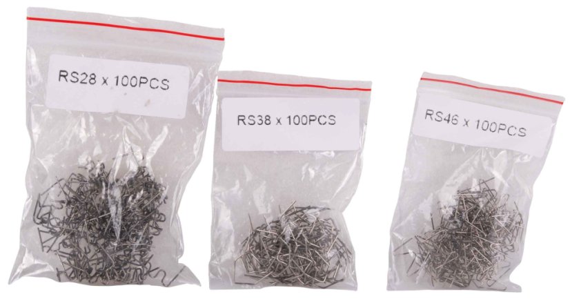 Clips für Kunststoffschweißmaschine, RS16-RS46, 600 Stk., GEKO