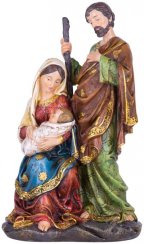 MagicHome karácsonyi dekoráció, Holy Family, polyresin, 25 cm