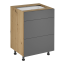Unterschrank, Artisan-Eiche/Graumatte, LANGEN D60S3